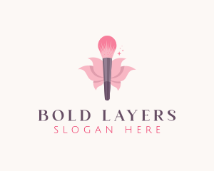 Makeup Brush Cosmetics logo design