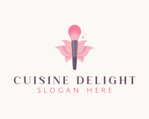 Makeup Brush Cosmetics logo design