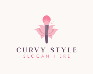 Makeup Brush Cosmetics logo design