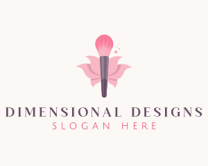 Makeup Brush Cosmetics logo design