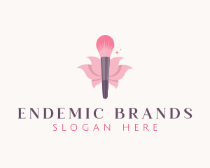 Makeup Brush Cosmetics logo design