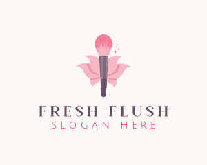 Makeup Brush Cosmetics logo design