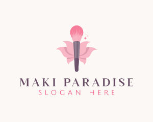 Makeup Brush Cosmetics logo design