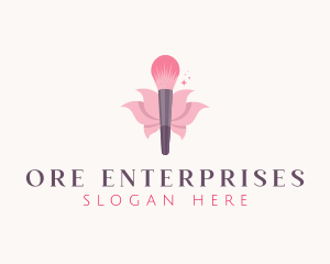 Makeup Brush Cosmetics logo design