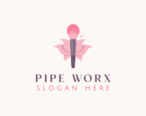 Makeup Brush Cosmetics logo design