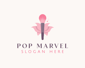 Makeup Brush Cosmetics logo design