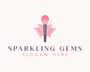 Makeup Brush Cosmetics logo design