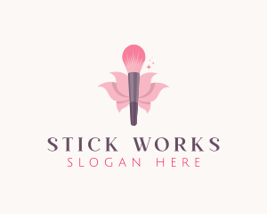 Makeup Brush Cosmetics logo design