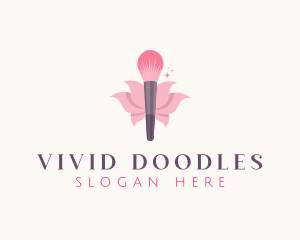 Makeup Brush Cosmetics logo design