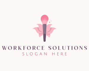 Makeup Brush Cosmetics logo design