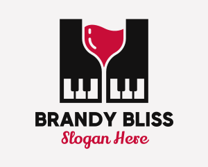 Grand Piano Wine logo design