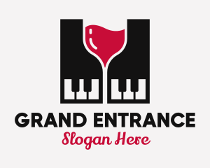 Grand Piano Wine logo design