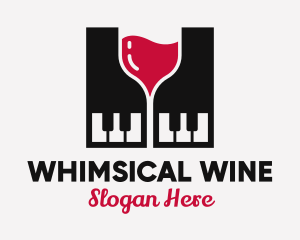 Grand Piano Wine logo design