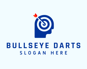 Bullseye Arrow Human logo design