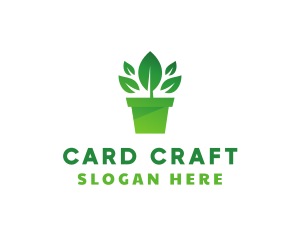 Green Leaf Pot  logo design