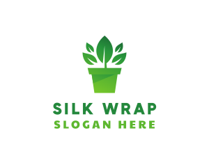 Green Leaf Pot  logo design