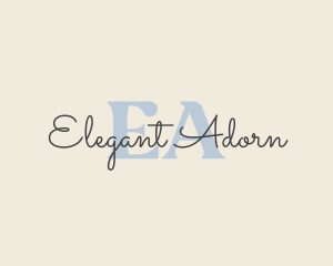 Elegant Cursive Beauty logo design