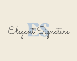 Elegant Cursive Beauty logo design