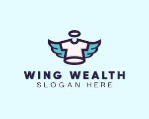 Tshirt Clothing Wings  logo design