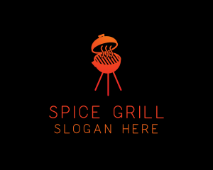 Smoked Hot Barbecue Grill logo design