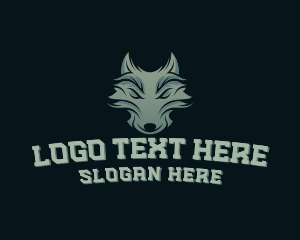 Wolf Gamer Character logo