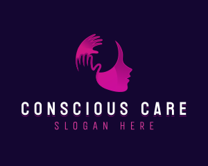 Hand Counseling Mental logo