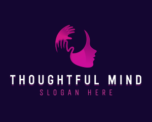 Hand Counseling Mental logo design