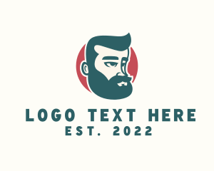 Hipster Guy Character logo