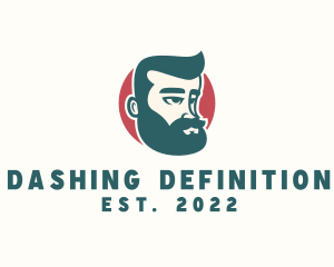 Hipster Guy Character logo