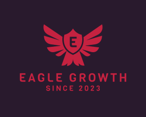 Medieval Eagle Shield logo design