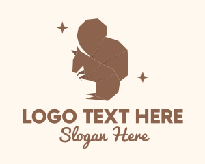 Brown Squirrel Origami logo