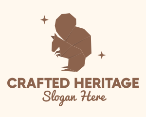 Brown Squirrel Origami logo