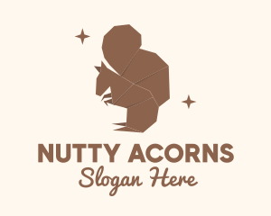 Brown Squirrel Origami logo