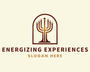 Candelabra Jewish Ritual logo