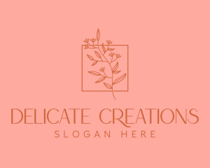 Minimalist Floral Decoration logo design