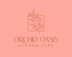 Minimalist Floral Decoration logo design