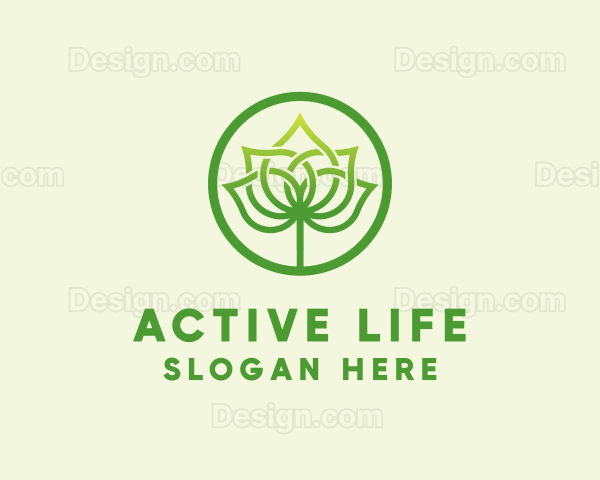 Palm Leaf Plant Logo