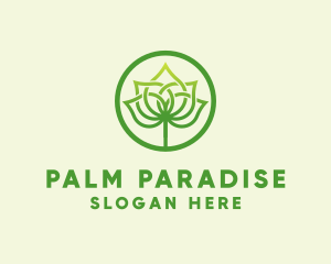 Palm Leaf Plant logo