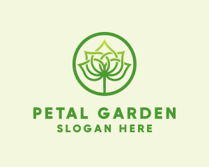 Palm Leaf Plant logo design