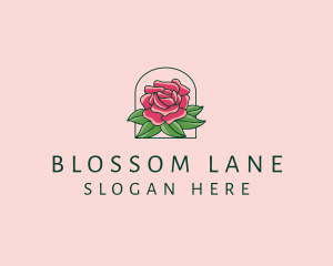 Rose Bloom Flower  logo design