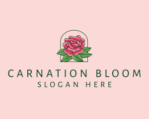 Rose Bloom Flower  logo design