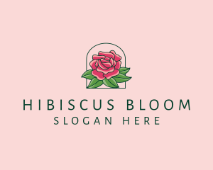 Rose Bloom Flower  logo design