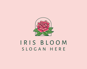 Rose Bloom Flower  logo design