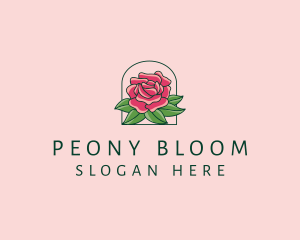 Rose Bloom Flower  logo design