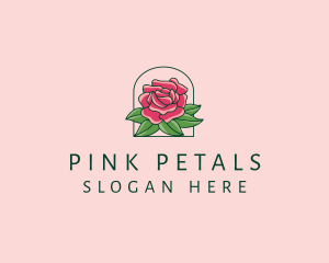 Rose Bloom Flower  logo design