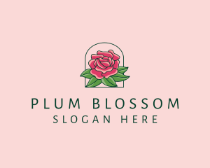 Rose Bloom Flower  logo design