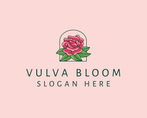 Rose Bloom Flower  logo design