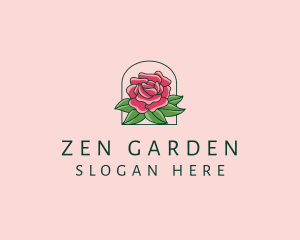 Rose Bloom Flower  logo design