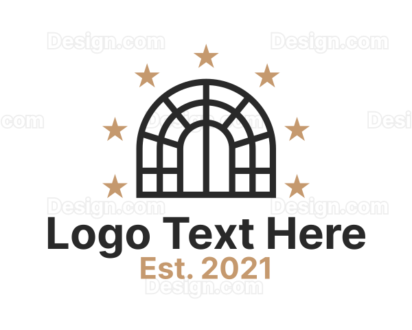 Window Stars Design Logo