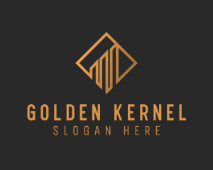 Golden Diamond Residence logo design